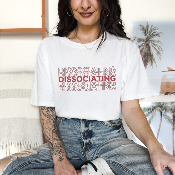 Comfort Colors Dissociating Graphic Tee - Picture 1 of 9
